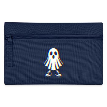 Glitch Geist – Spooky Style - Federtasche - Navy - Vorne