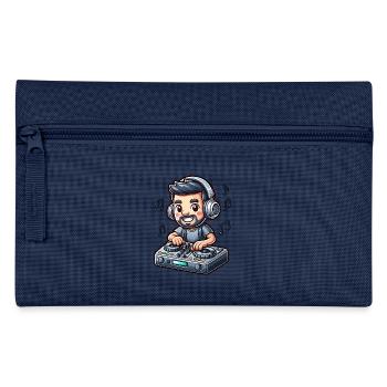 Cool DJ Cartoon Avec Casque Et Table De Mixage - Trousse - marine - Devant