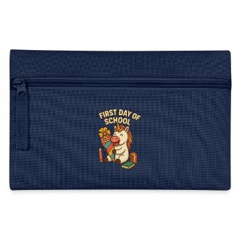 Unicorn School Start of School First Grade - Pencil Case - navy - Front