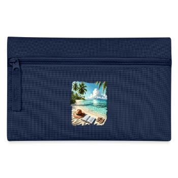 Plage Été Île Vacances Plage Mer Soleil - Trousse - marine - Devant