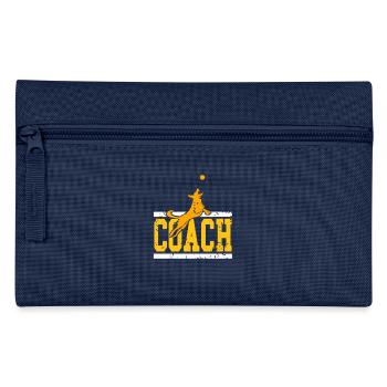 Dog Coach Humor Pet Trainer Jumping Canine Style - Federtasche - Navy - Vorne
