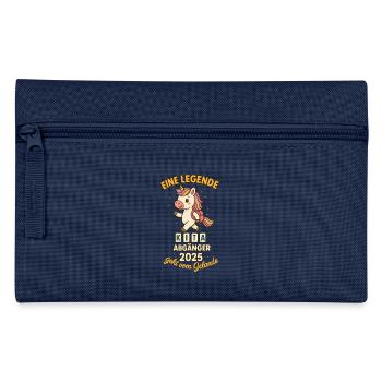 Unicorn Back to School Legend Graduate Back to School - Pencil Case - navy - Front