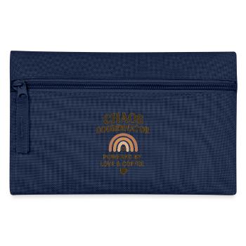 Chaos Coordinator Mama Shirt Geschenk Kaffee Liebe - Federtasche - Navy - Vorne