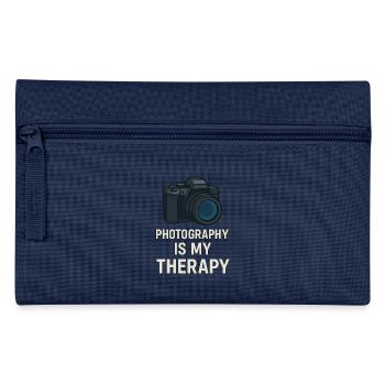 Photography Images Photos Camera Therapy - Pencil Case - navy - Front