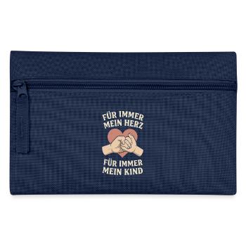 Parent Amour Amour Maman Papa Famille Design Coeur - Trousse - marine - Devant