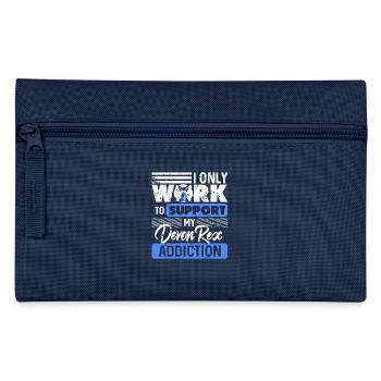 I Work To Support My Devon Rex Obsession Humor - Federtasche - Navy - Vorne