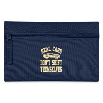 Real Cars Don’t Shift Themselves Manual Pride - Federtasche - Navy - Vorne
