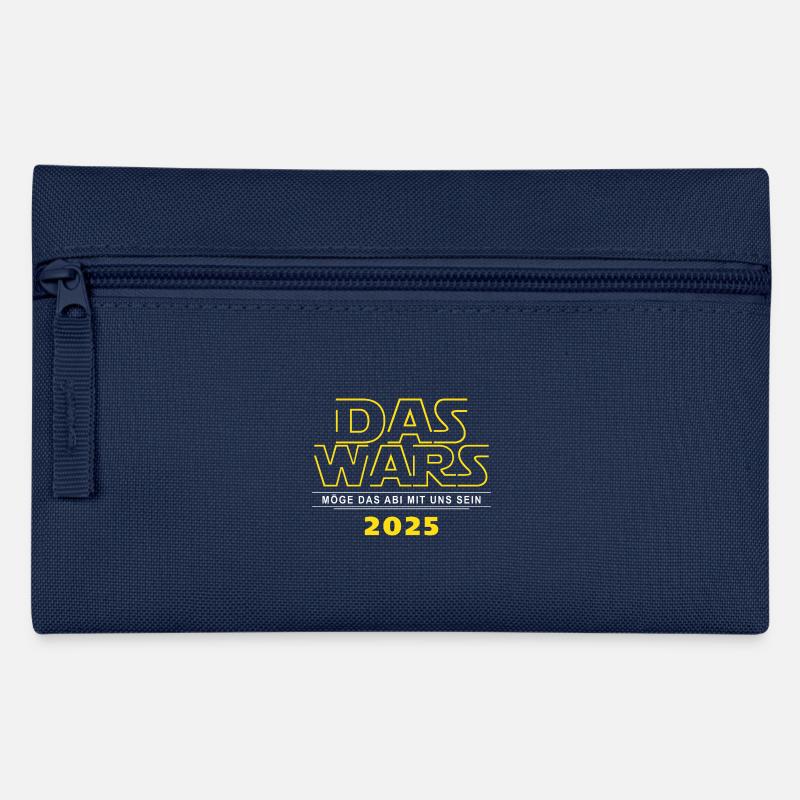 DAS WARS - Cooles Abi '25 Motto Shirt, Abitur 2025 - Federtasche - Navy
