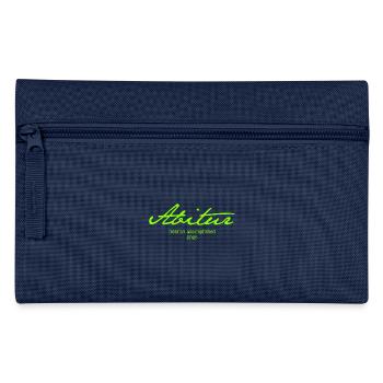 Abi '25 Motto mit Stil - Abitur Shirt 2025 - Federtasche - Navy - Vorne