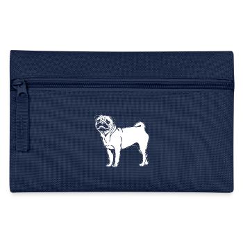 Carlin Drôle Chiens Chien Portrait Wilsigns - Trousse - marine - Devant