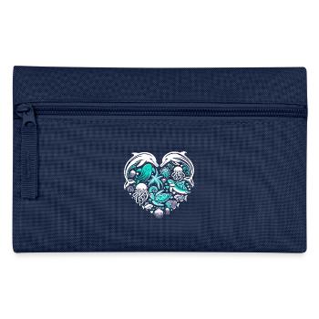 Amour de la mer, Animaux, Animaux, Dessins de coeur - Trousse - marine - Devant
