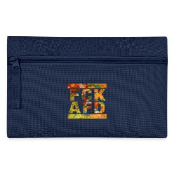 FCK AFD - Setting an example against the right, against Nazis - Pencil Case - navy - Front
