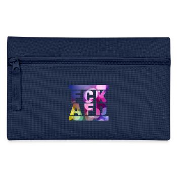 FCK AFD - Zeichen setzen gegen Rechts, Gegen Nazis - Federtasche - Navy - Vorne