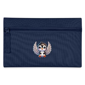 Ange pingouin mignon avec des ailes dessin animé - Trousse - marine - Devant