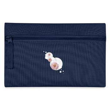 Dahlia flourishes gray - Pencil Case - navy - Front