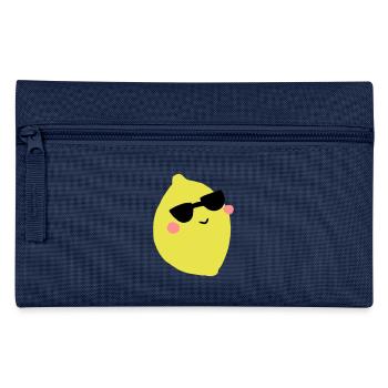 Zitrone - Federtasche - Navy - Vorne