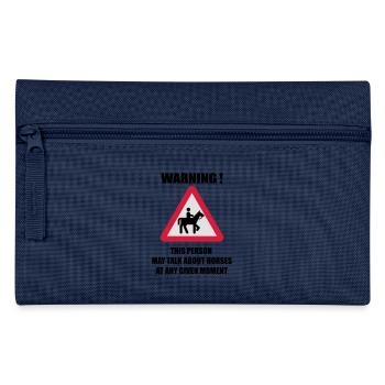 Warning - this person may talk about Horses - Trousse - marine - Devant