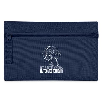 FLAT COATED RETRIEVER Life better Verder - Trousse - marine - Devant