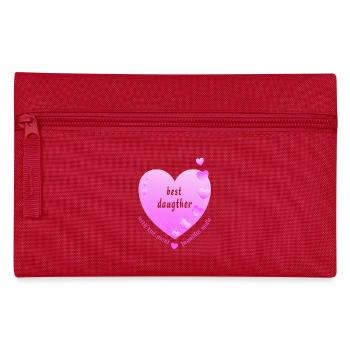 best daughter - Pencil Case - red - Front