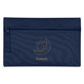 "Namasté" für Pilates und Yoga - Federtasche - Navy - Vorne