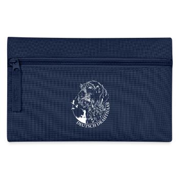 German Wirehaired Hunter Hunting Dogs Dogs Wilsigns - Pencil Case - navy - Front