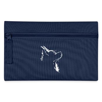 Chihuahua chien chien silhouette Wilsigns - Trousse - marine - Devant