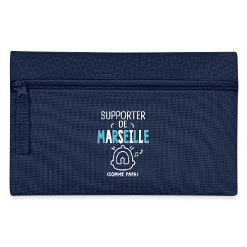 bébé supporter de Marseille comme papa - Trousse - marine - Devant