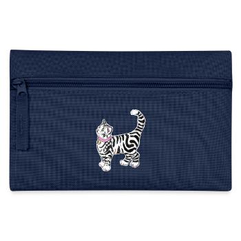 Sticker Katze - Federtasche - Navy - Vorne