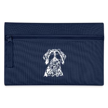 German Wirehaired Sunglasses Hunting Dogs Wilsigns - Pencil Case - navy - Front