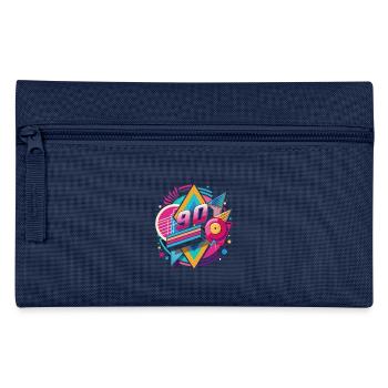 Retro Party 80s 70s 90s Music Festival Gift - Pencil Case - navy - Front