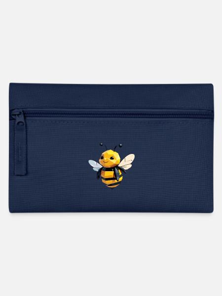 Süße Polygon Hummel Design - Federtasche - Navy
