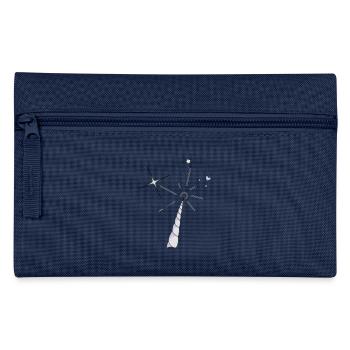 Einhorn Horn - Federtasche - Navy - Vorne