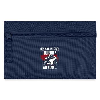 Motorrad Rennmaschine Turbo - Federtasche - Navy - Vorne