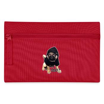 yo_mops_3 - Pencil Case - red - Front