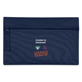 Student humor in sociology - Pencil Case - navy - Front