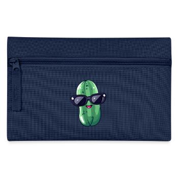 Cornichon kawaii frais avec lunettes de soleil – Drôle - Trousse - marine - Devant