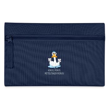 Hokus Pokus Mittelfinger Modus - Federtasche - Navy - Vorne