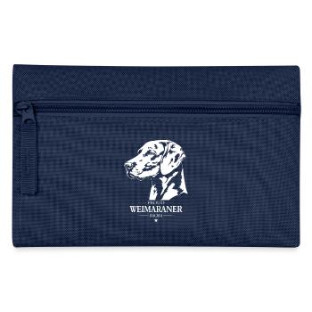 Weimaraner Mom Hunde Hund Jagdhunde Wilsigns - Federtasche - Navy - Vorne