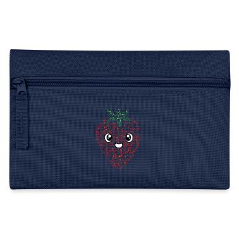 Erdbeere Kind Süß Farben Geschenk Tier Kreativ - Federtasche - Navy - Vorne