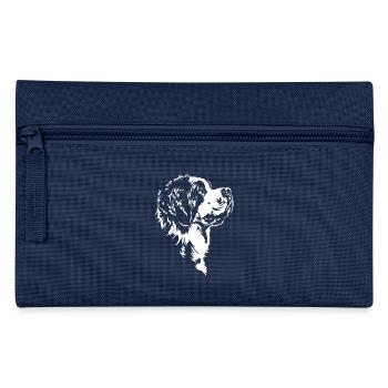 Saint Bernard Silhouette Chien Chien Wilsigns - Trousse - marine - Devant