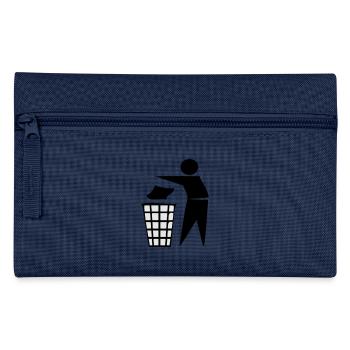 éclaircir, des déchets, plus mülleimer, nettoyer, - Trousse - marine - Devant