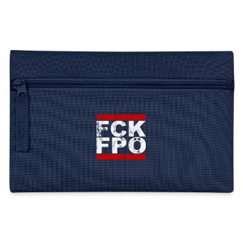 FCK FPÖ - Montrer l’exemple contre la droite (vintage) - Trousse - marine - Devant