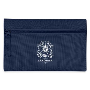 Landseer Dad Hunde Hund Wilsigns - Federtasche - Navy - Vorne
