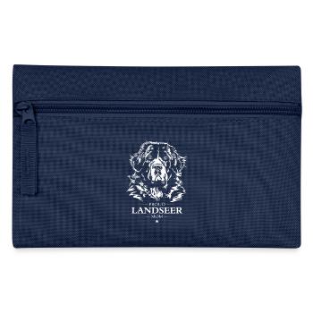 Landseer Mom Hunde Hund Wilsigns - Federtasche - Navy - Vorne