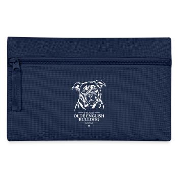 Olde English Bulldog Mom Dog Dog OEB Wilsigns - Pencil Case - navy - Front
