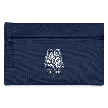 Sheltie Dad Hunde Hund Shetland Sheepdog Wilsigns - Federtasche - Navy - Vorne