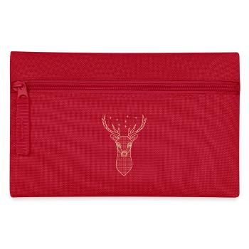 Deer Deer Antler Stars - Pencil Case - red - Front