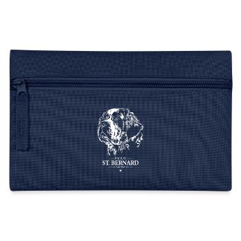 St Bernard Mom Dog Dog Saint Bernard Wilsigns - Pencil Case - navy - Front
