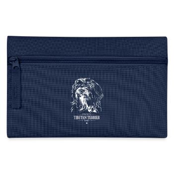 Tibetan Terrier Dad Dogs Dog Wilsigns - Pencil Case - navy - Front
