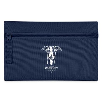 Whippet Mom Dog Greyhound Greyhound Wilsigns - Pencil Case - navy - Front